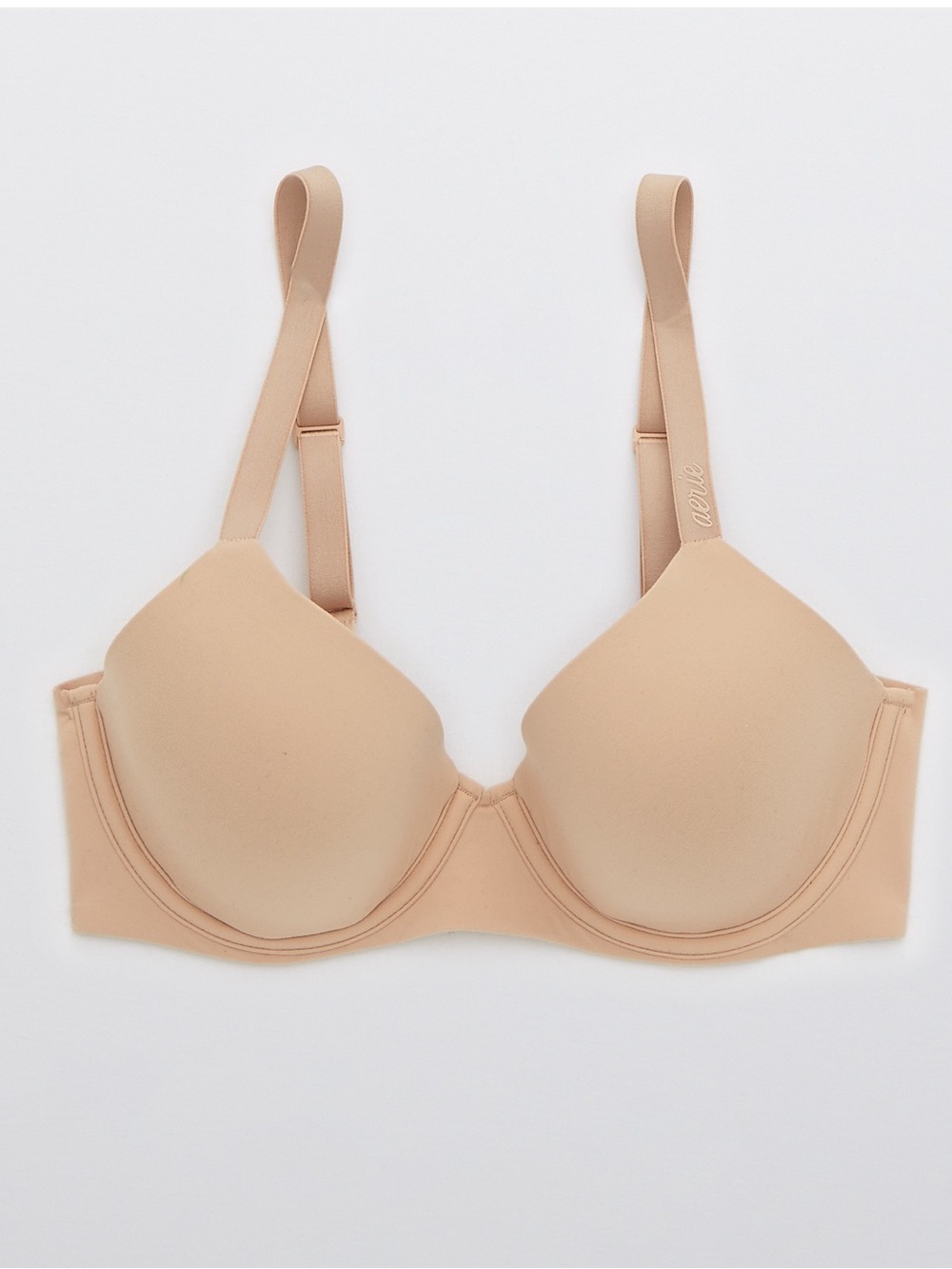 AERIE | SMOOTHEZ FULL COVERAGE LIGHTLY LINED BRA | SIZE 38C COLOR SANDS